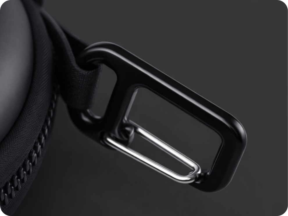 Integrated  Carabiner Clip